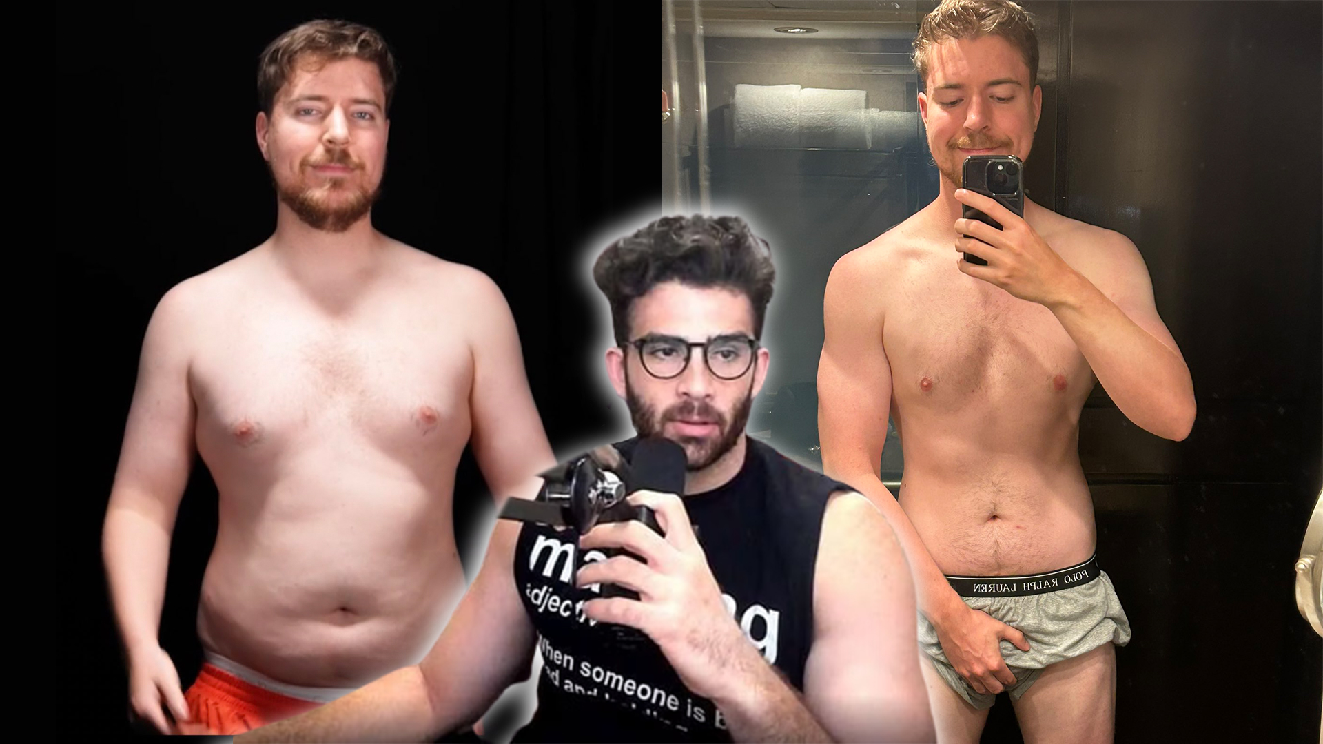 HasanAbi reacts to MrBeast body transformation