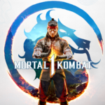 An image showing Liu Kang from Mortal Kombat 1 with the logo