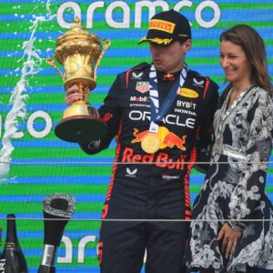 Watch: Lando Norris Nearly Spoils His British GP Heroics While Spraying $300 Prize on Max Verstappen