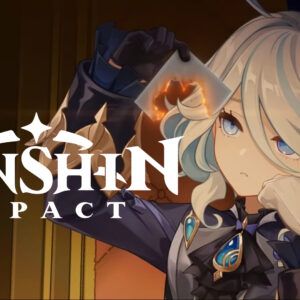 An image showing Furina with the Genshin Impact logo on right