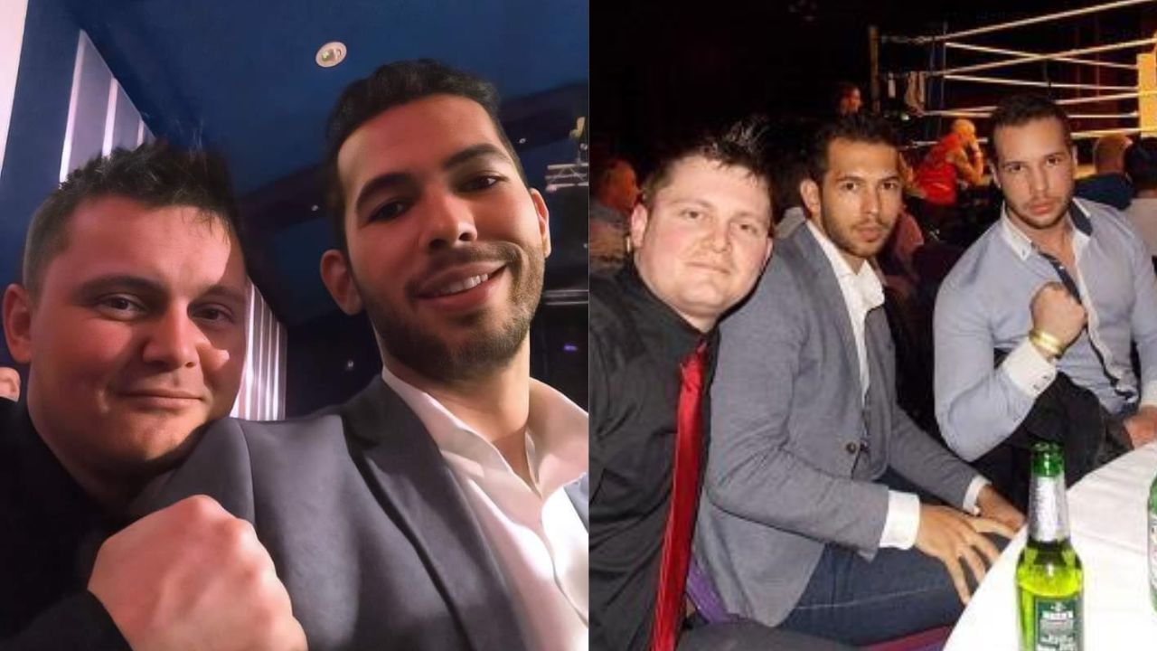 Daniel Knight with Andrew and Tristan Tate