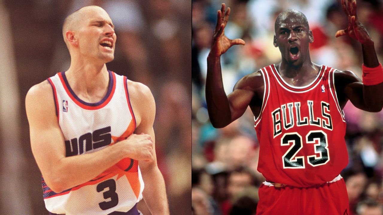 Michael Jordan, Who Had 39 Scored On Him By A Man Who Blew Away $31,000,000, Elbowed Him And Returned The Favor In 1996