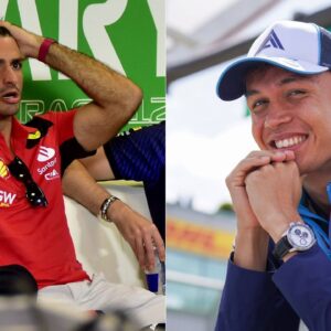 Alex Albon “Not Complaining” About Carlos Sainz Replacement Talks at Ferrari