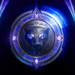 An image displaying the main logo of Black Panther game from EA