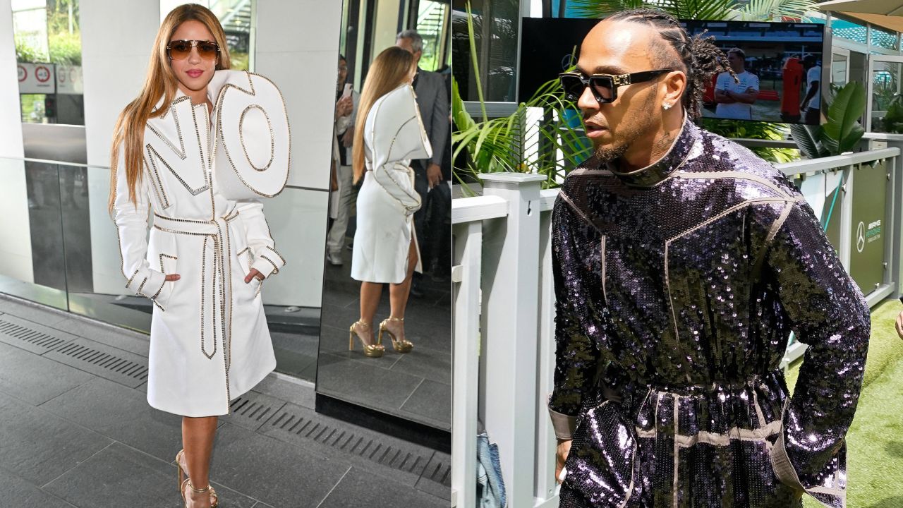 Shakira Plays the Quintessential WAG Supporting Lewis Hamilton in Vital Moment of 2023 Season