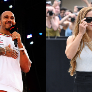 Not 480,000 Spectators, but One Lucky Shakira Pushes Lewis Hamilton to the Podium Once Again at British GP