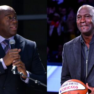 Despite Harboring Jealousy Over Michael Jordan's $2,500,000 Paycheck, Magic Johnson Publicly Endorsed Jordan Brand For Free in 2016