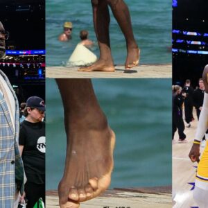 12 Years Before Shaquille O'Neal 'Roasted' LeBron James' Feet, the Lakers Star Sported 6 Toes in Viral Locker Room Image