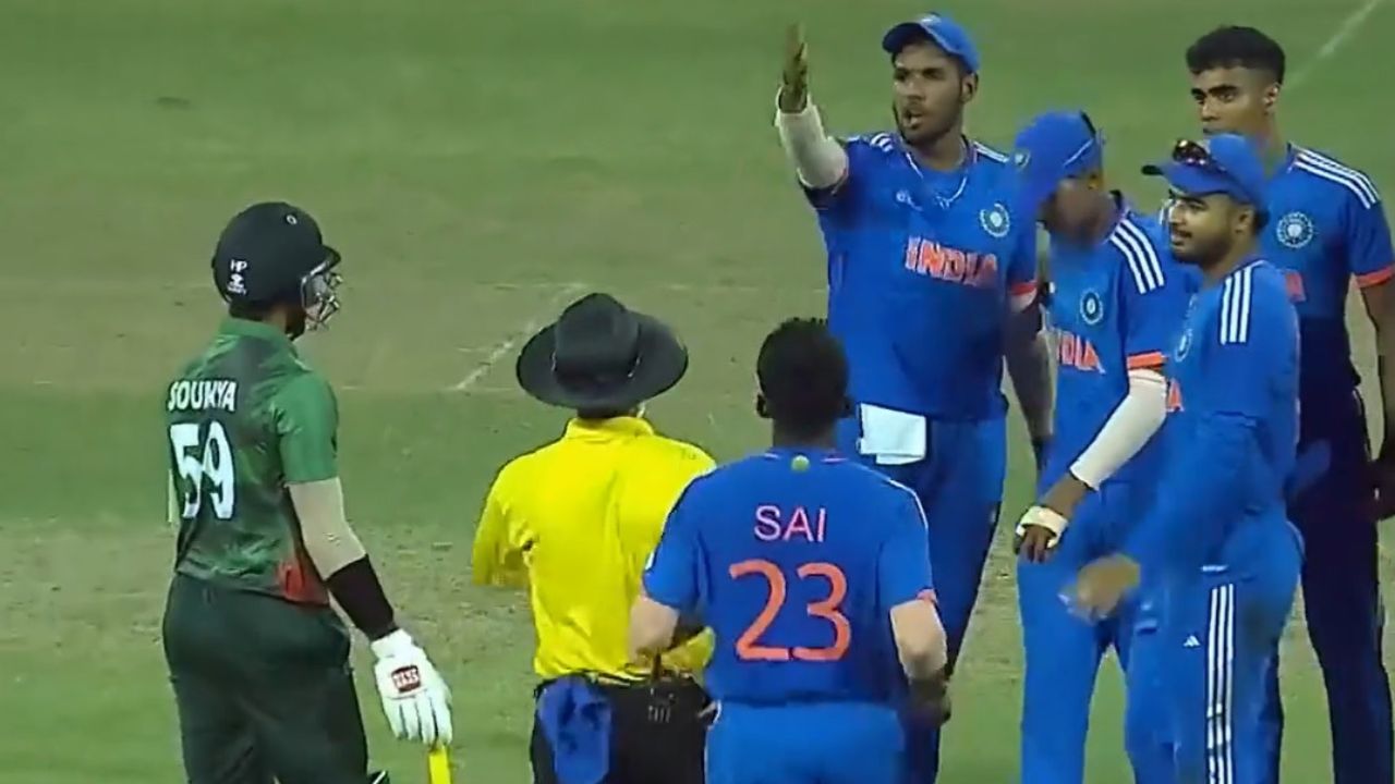 Harshit Rana And Soumya Sarkar Fight Video: War Of Words Occurs In Emerging Asia Cup 2023 Semi-Final