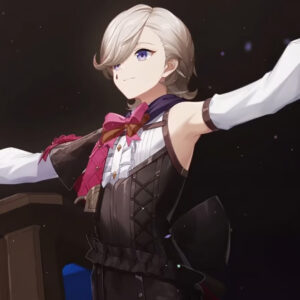 An image showing Lyney from Genshin Impact who is also known has the Great Magician