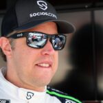 Aug 12, 2023; Speedway, Indiana, USA; NASCAR Cup Series driver Brad Keselowski (6) during practice for the Verizon 200 at the Brickyard at Indianapolis Motor Speedway Road Course. Mandatory Credit: Mike Dinovo-USA TODAY Sports
