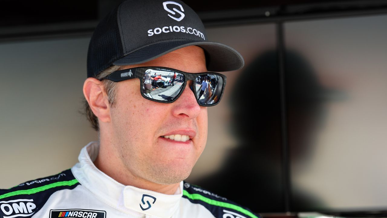 Aug 12, 2023; Speedway, Indiana, USA; NASCAR Cup Series driver Brad Keselowski (6) during practice for the Verizon 200 at the Brickyard at Indianapolis Motor Speedway Road Course. Mandatory Credit: Mike Dinovo-USA TODAY Sports