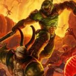 An Image of Doom Slayer in Doom killing monsters