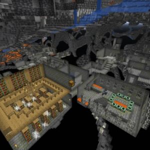 An image showcasing the exterior of a Stronghold in Minecraft