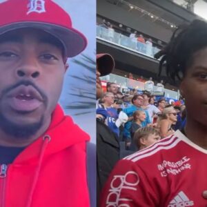 IShowSpeed gives his Streamy Award to his proud father