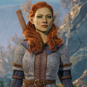 The character creation window showcasing an in-game character of Baldur's Gate 3
