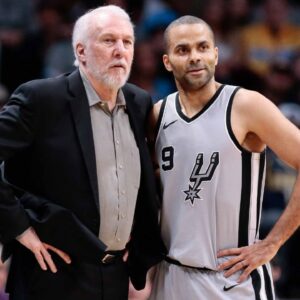 Weeks After Inking $80,000,000 Deal, Spurs HC Gregg Popovich Jokes With Tony Parker About ‘Being in Handcuffs’ at HoF Induction