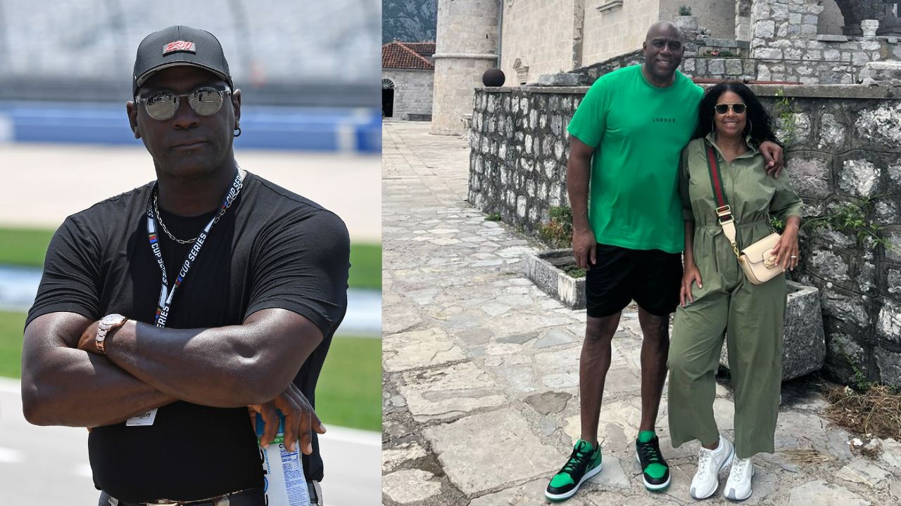 Magic Johnson Reps Michael Jordan's Brand on Vacation in Montenegro