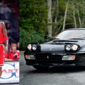 'Flexing' His Custom $259,577 Ferrari And Cigar On The Bullets, Michael Jordan Dropped 55 In The 1997 Playoffs