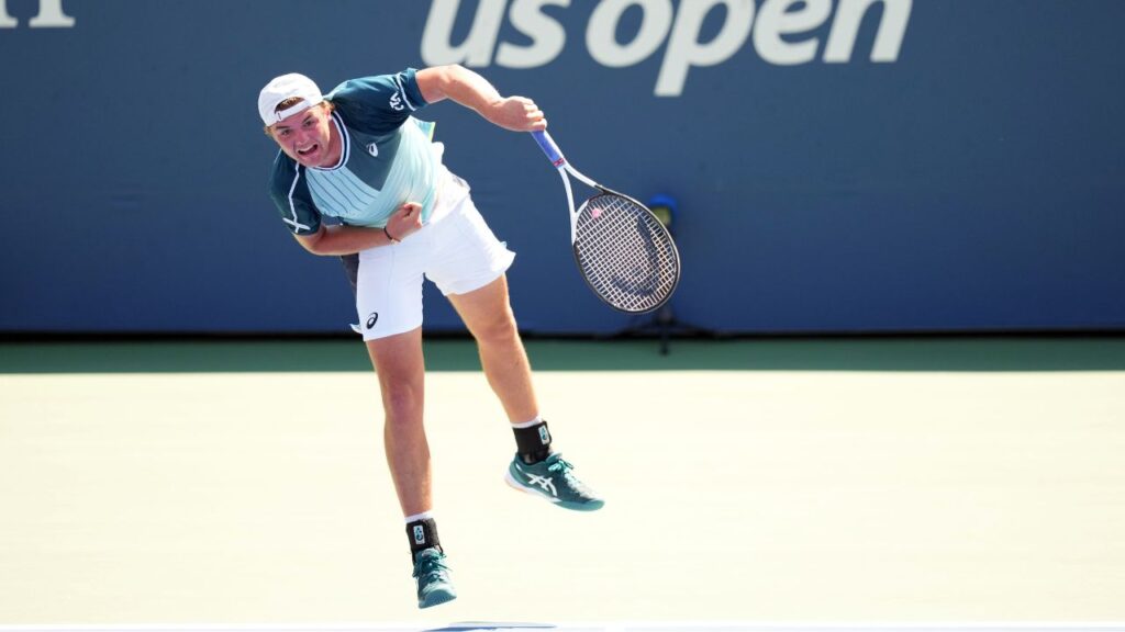Stricker reacts to beating Tsitsipas at US Open 2023