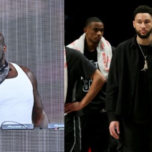 1 Month After 'Ridiculing' Ben Simmons for His FIBA 2023 Decision, Shaquille O'Neal Pokes Fun at His 'Playoff Bricks' from 2 Years Ago