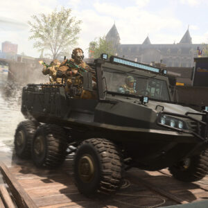 An Image of a Soldier inside a Jeep in Warzone 2