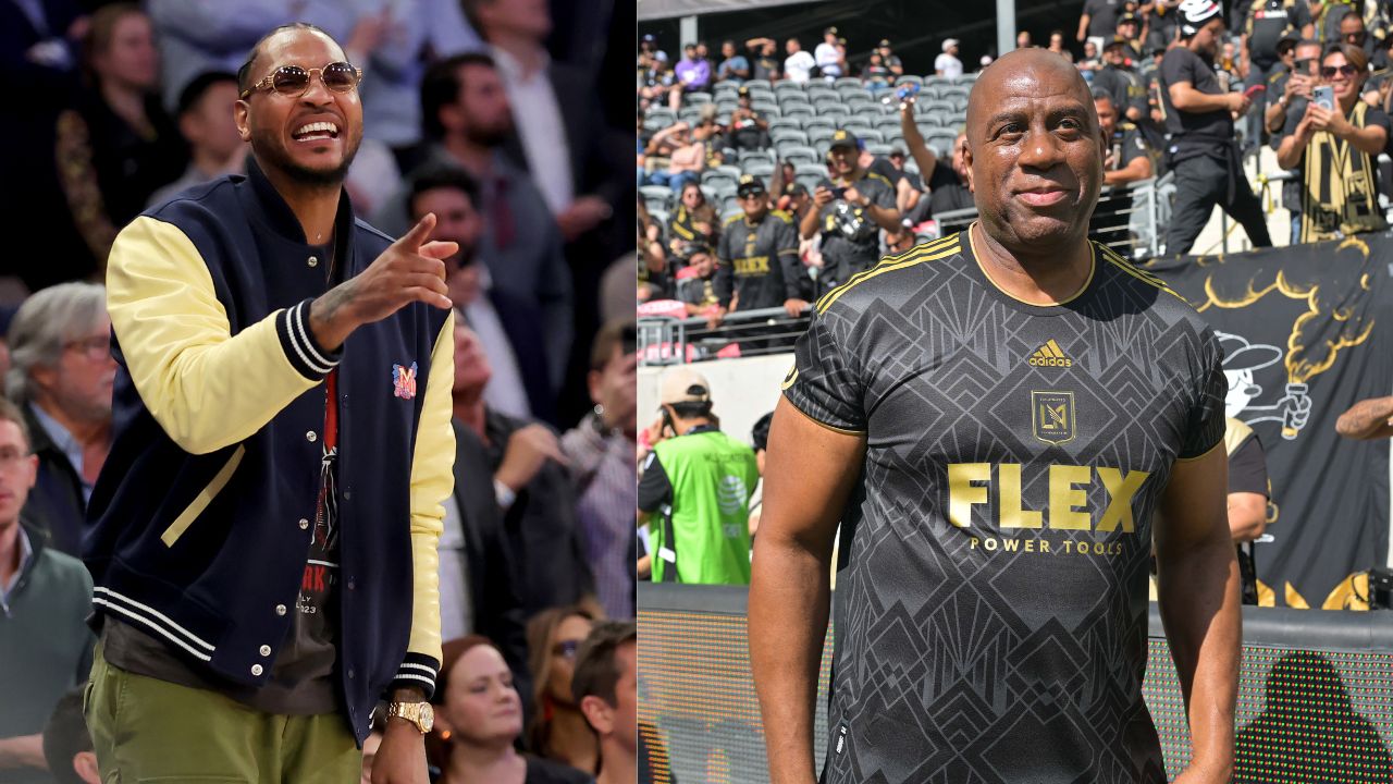 $3,471,360 Earning Carmelo Anthony Was Told He Gets Paid to Shoot by Magic Johnson: "That's What They Pay You to Do"