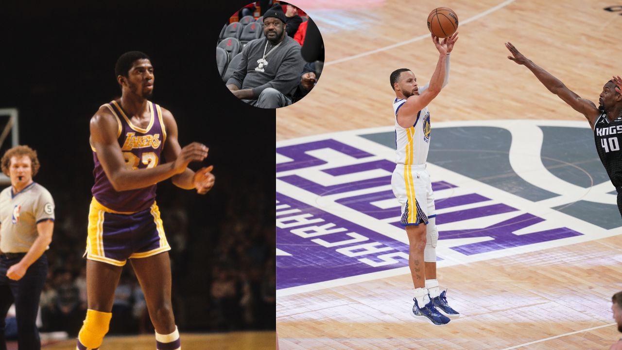 Following Michael Jordan's Proclamation, Shaquille O'Neal Pits Stephen Curry's Accomplishments Against Magic Johnson's Legacy