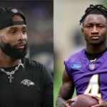 $40,000,000 Worth Odell Beckham Jr. Falls Down After Rookie WR Zay Flowers Reveals His Massive Signing Bonus
