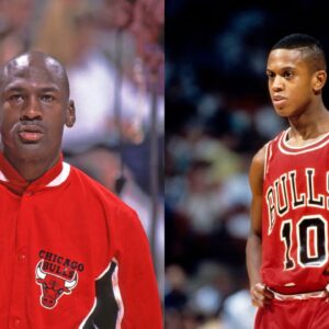 BJ Armstrong (Right) and Michael Jordan (Left)