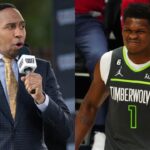 Stephen A. Smith (Left) and Anthony Edwards (Right). Credits: USA Today Sports.