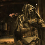 An image of a soldier looking away from the camera in Warzone 2