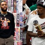 Weeks After Seemingly ‘Trying To Lure’ Damian Lillard To The Heat, Jimmy Butler Makes An Incredible Backwards ‘Granny Shot’ While On Tour