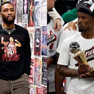 Weeks After Seemingly ‘Trying To Lure’ Damian Lillard To The Heat, Jimmy Butler Makes An Incredible Backwards ‘Granny Shot’ While On Tour
