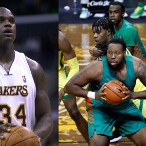 “Who Is This 6ft 8″ 340lb Paint Beast”: Shaquille O’Neal Unearths Viral D1 Athlete’s ‘Shirtless’ Domination During Local Runs