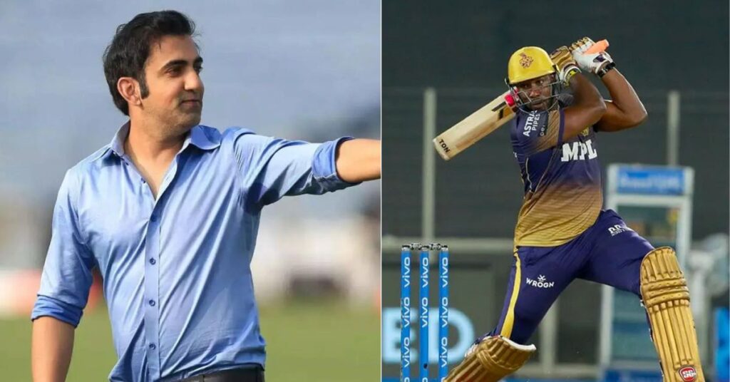 Andre Russell played under Gautam Gambhir for four IPL seasons.