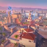 An image of the Sunset map in Valorant