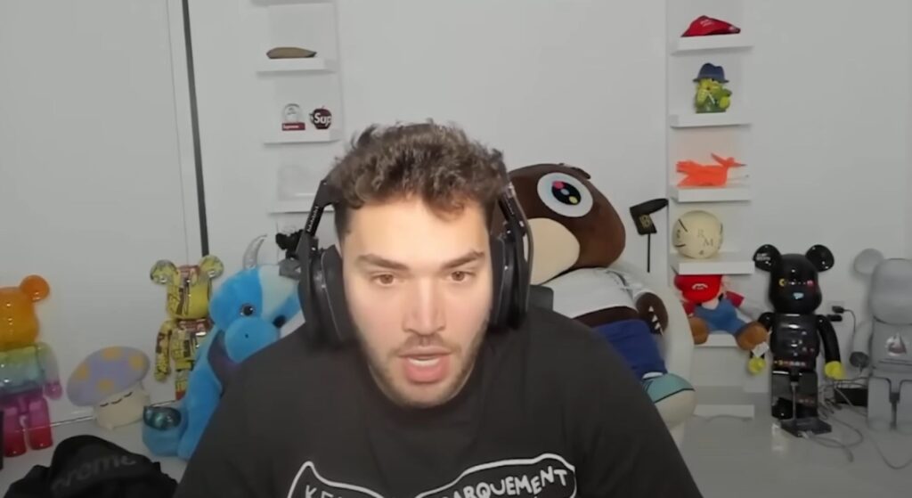 Adin Ross informs on livestream that he owns 20% on N3on and many other streamers on Kick platform