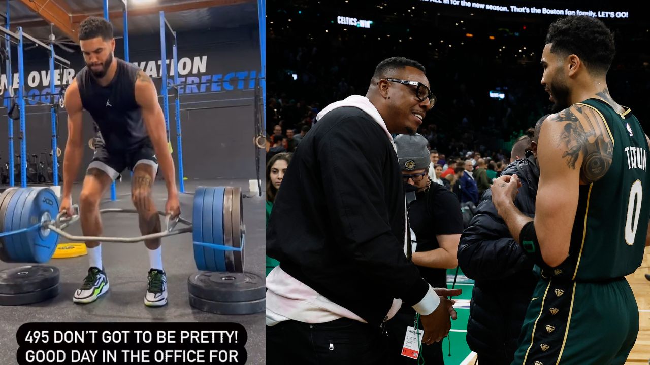 “Let’s Get It Baby!”: Jayson Tatum Recreates 495lbs Lift As Celtics Legend Paul Pierce Cheers Him on