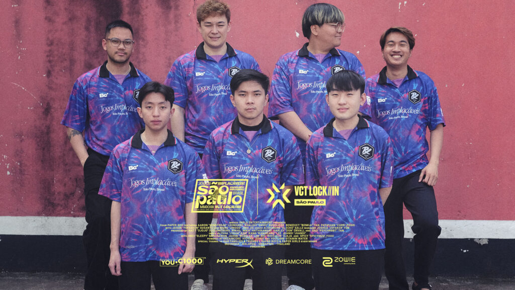 An image of Paper Rex's Full Roster