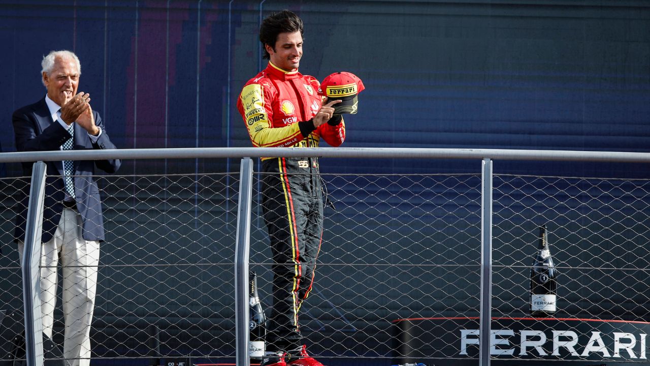 An Innocent Request Gives Carlos Sainz the Motive to Win His 2nd GP Only to Pull Crazy Dance Moves on the Podium