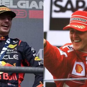 Red Bull Face Michael Schumacher Problem With Max Verstappen as Sergio Perez Is Advised to Face the Music
