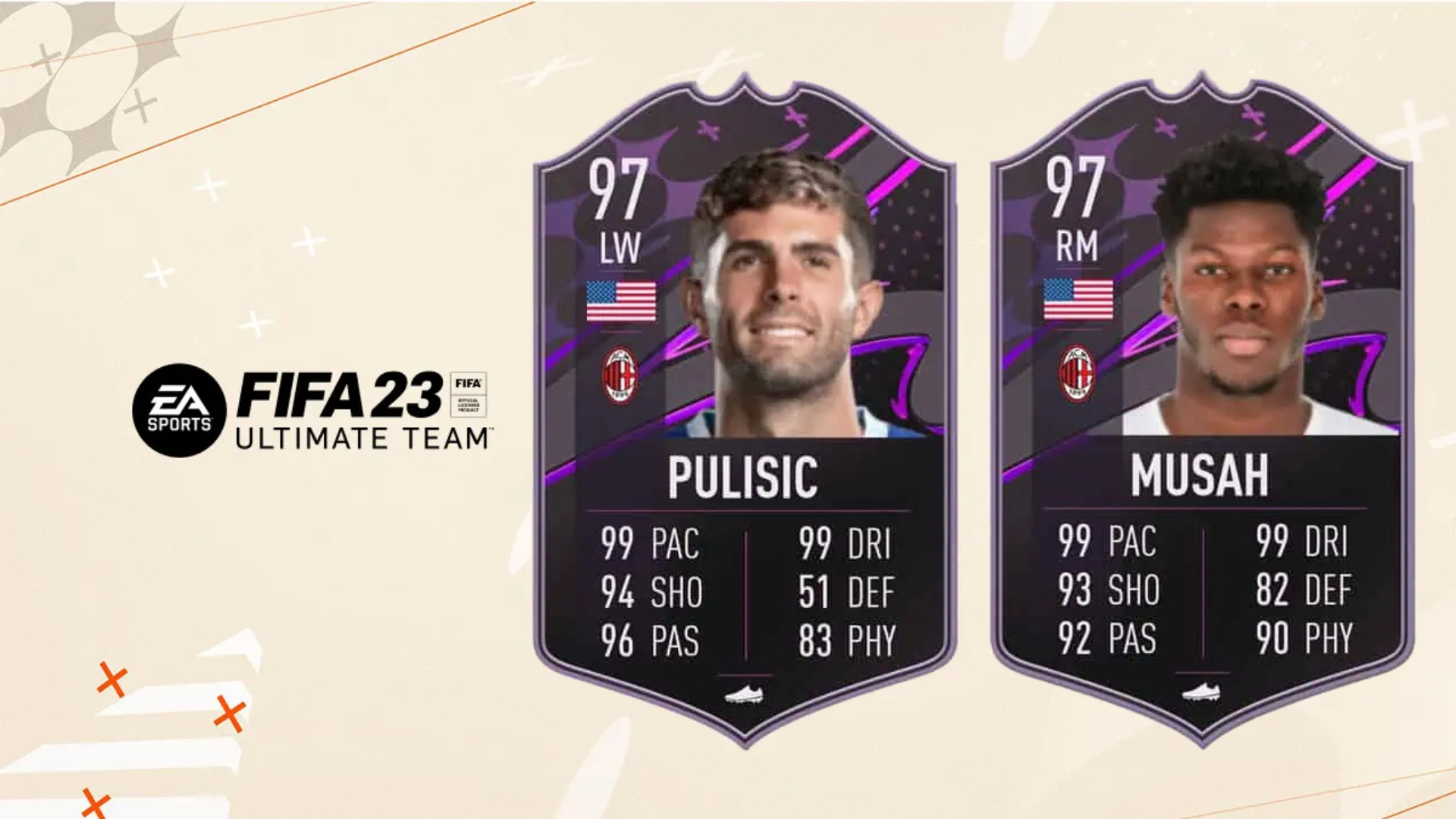 FIFA 23 Christian Pulisic and Yunus Musah Dynamic Duos