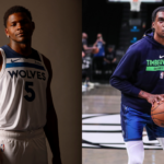 Anthony Edwards (L), Jaden McDaniels (R)