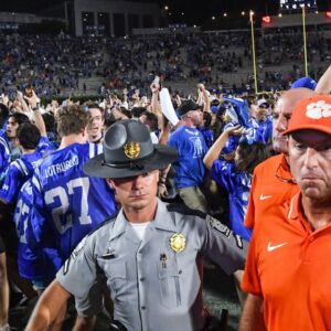 Fans Swarm the Field In Excitement After Duke's "Historic, Surreal & Incredible" Win Against Clemson After a 19 Year Wait
