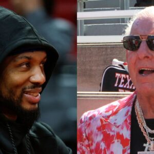 "Please Don't Beat Up The Cavaliers": Damian Lillard Gets 'Humble' Request From Legend Ric Flair Following Giannis Antetokounmpo Team Up