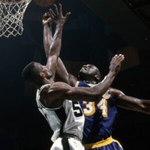 23 Years Before Apologizing to David Robinson Over Autograph Rumor, Shaquille O’Neal Put ‘The Admiral’ on a Poster in San Antonio