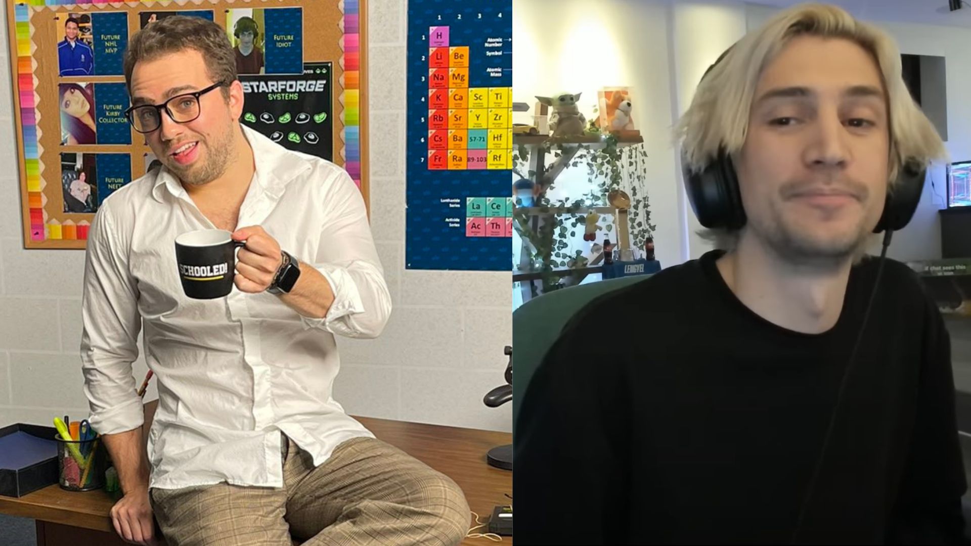 Mizkif claims on stream that xQc was nowhere to be found before the Schooled! TwitchCon event