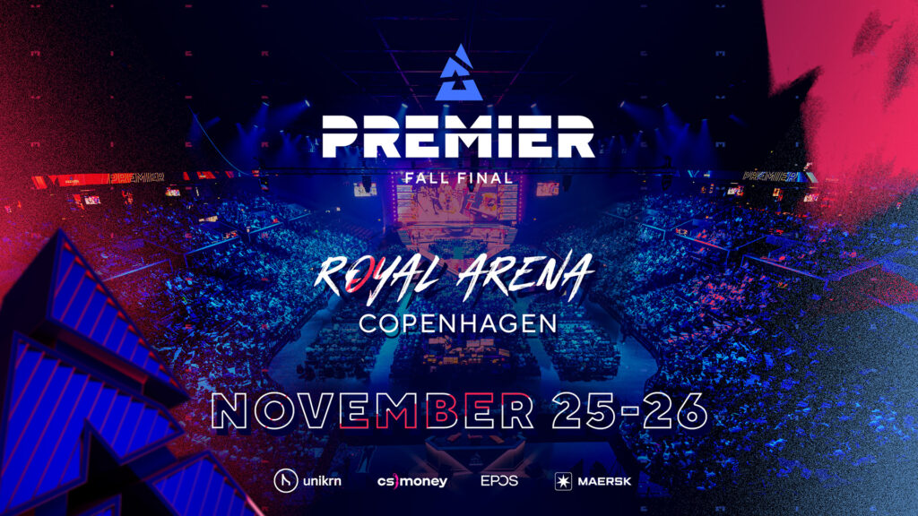 A poster announcing the Blast Premier Fall Final event scheduled for November 2023