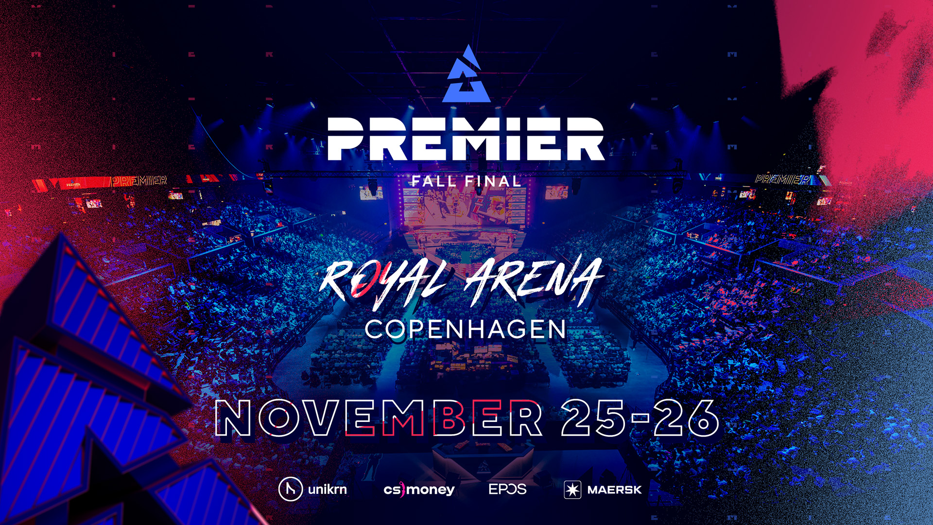 A poster announcing the Blast Premier Fall Final event scheduled for November 2023